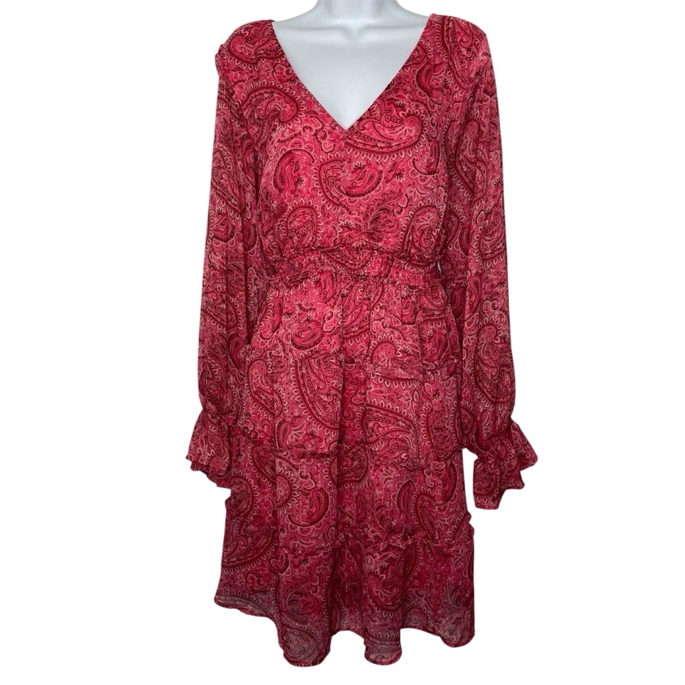 Torrid Mini Lurex Ruffle Tiered Chiffon Dress